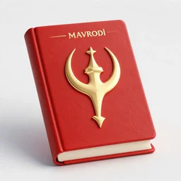 mavrodi mmm with red book, infernal icon, art in church style