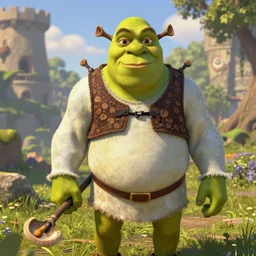 photoreal shrek