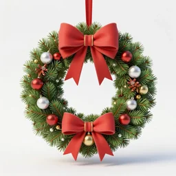 Christmas wreath, trending on artstation, 30mm, by Noah Bradley