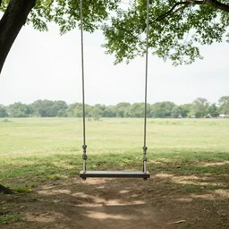 a low hanging swing