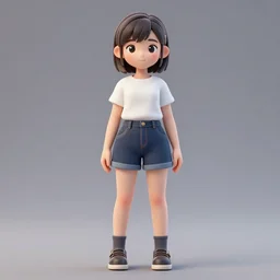 girl, hiroyuki takahashi style, transformed into 3 d digital picture