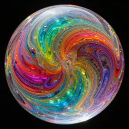 giant crystal sphere see through transparent, filled with many different coloured bright liquids swirling with each other, bright, vibrant, super - resolution, liquid, symmetrical, 1 6 k, hd, hyper realistic, ultra detailed, photorealistic