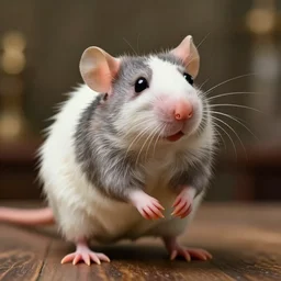 remi from the movie ratatouille as photorealistic rat