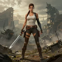 full body portrait of lara croft from tomb raiders by artgerm, trending on artstation