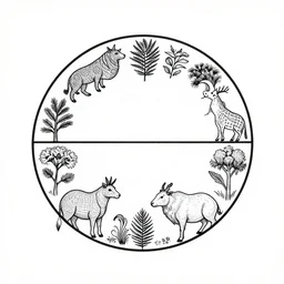 a spiritual diagram aboriginal about animals and nature, clean ink, muy definido, clean design, fibonacci, minimal design, free spaces, 2 4 0 0 dpi