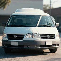 blade runner minivan parked cinematic