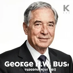 George H.W. Bush, by Tsutomu Nihei, 8K, manga
