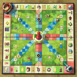 a board game, trending on artstation, symmetry!!, top view, by studio ghibli