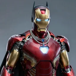 ironman is batman, dreamlike with jewelry character art hyperdetailed 8 k realistic frostbite 3 engine cryengine dof trending on artstation