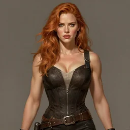 muscled Christina Hendricks as a ruggedly handsome hero, intricate, elegant, highly detailed, centered, digital painting, artstation, concept art, smooth, sharp focus, illustration, artgerm, donato giancola, Joseph Christian Leyendecker, WLOP, Boris Vallejo, Artgerm