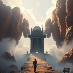 painting of the end is the beginning, gate, surreal, highly detailed, digital painting, artstation, game concept art, smooth, sharp focus, illustration by greg rutkowski, 8 k