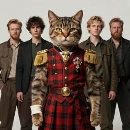 portrait of the tartan catfolk unsealer wearing imperial vest by artgerm and Craig Mullins, James Jean, Andrey Ryabovichev, Mark Simonetti and Peter Morbacher 16k