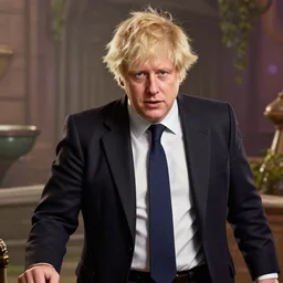 Boris Johnson as a character in Borderlands, high detail