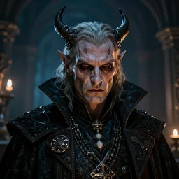 a super detailed headshot of an evil alchemist, epic character art, volumetric lighting, art by tim hildebrandt, gerald brom, frank frazetta