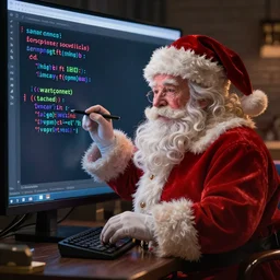 santa claus coding in python