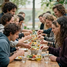 people feeding on feeble truth by Adam Paquette