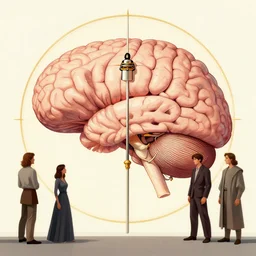 illustration of da vinci's vitruvian brain, cinematic, by sachin teng and sergey kolesov and ruan jia and heng z and wlop. graffiti art, scifi, fantasy, hyper detailed. octane render. concept art. trending on artstation
