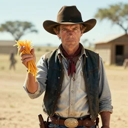 photorealism of in the style of spaghetti western, billy the kid, photorealistic, hyper realistic, realistic