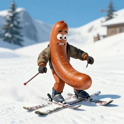 sentient sausage skiing
