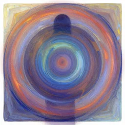 Abstract showing Ego death nothingness and eternal bliss