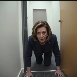 Nancy Pelosi crawling out of the backrooms, trailcam footage