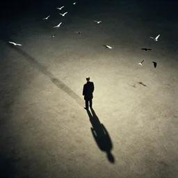 countless birds directed by hitchcock, cinematic shadow, elevation angle, cinematic, movie shot, photorealism