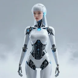 a beautiful artwork illustration, a cybernetic woman design, mechanical, led lights, volumetric fog, godrays, high contrast, high contrast, high contrast, vibrant colors, vivid colors, high saturation, by Greg Rutkowski and Jesper Ejsing and Raymond Swanland, featured on artstation, wide angle, vertical orientation