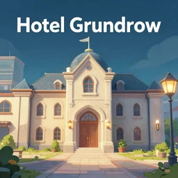 cover for an videogame called Hotel Grundrow