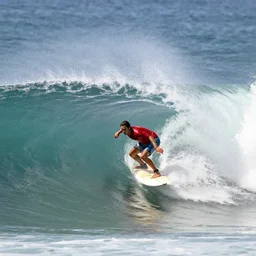 a surfer surfing a big wave of ketchup