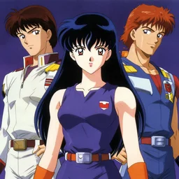 An anime portrait of beautiful female  still from Robotech 1985 by Stanley Artgerm Lau ,WLOP , Ilya Kuvshino , James Jean ,Andrei Riabovitchev ,symmetrical