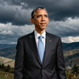 Barack Obama in the style of JoJos bizzare adventure