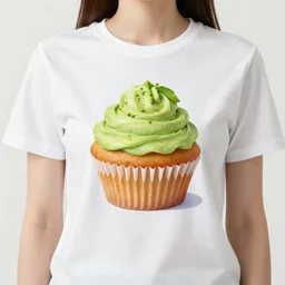 avocado cupcake on shirt by aenami, alena