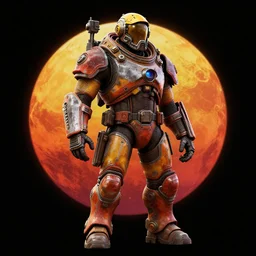 Fallout Mars Concept Art, vibrant colors, 8k photorealistic, black background, HD, high details, trending on artstation