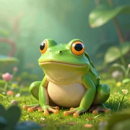 inside a dream of a frog, trending on artstation, digital art, octane render, ray-tracing, 4k desktop background