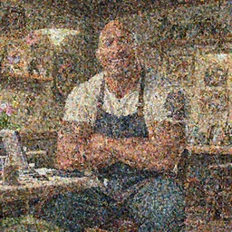 a wholesome cottagecore illustration of a happy cartoon Dwayne Johnson at the tattoo shop,, studio Ghibli, Pixar and Disney animation, sharp, Rendered in Redshift and Unreal Engine 5 by Greg Rutkowski, Bloom, dramatic lighting