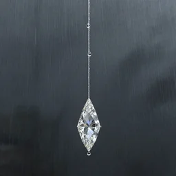 Time is hanging by his final thread Teardrops follow diamonds in the rain, concept art by Daniel Dociu