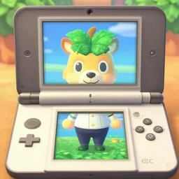 the pope in animal crossing new leaf videogame, nintendo ds