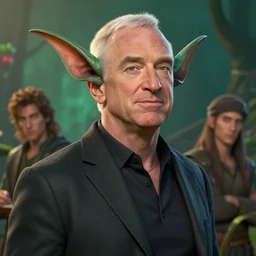 portrait of a dungeons and dragons djinn who looks like jeff bezos by ralph horsley, rossdraws, ilvya kuvshinov, matte painting, highly detailed, pixar, maya, artstation
