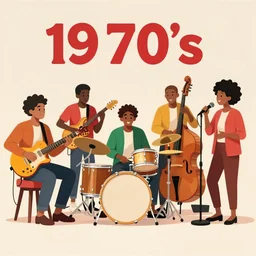 1 9 7 0's funk band, guitarists, bassist, drummer, brass horns, keyboardist, vocalist, backup vocalists, colorful cyberpunk clothes, robotic prosthetic limbs, dermal implants, cyborg, futuristic, realistic, promo photograph, epk, high quality, highly detailed