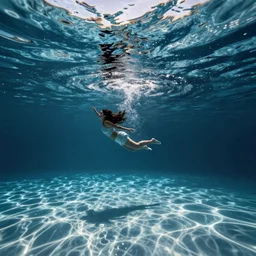 underwater in the pool by disney concept artists, blunt borders, rule of thirds