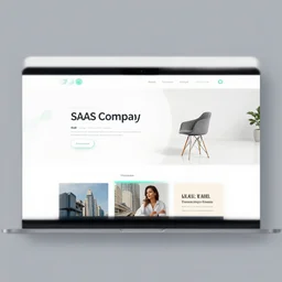 website landing page for a saas company