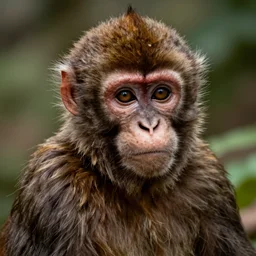 a monkey that looks like johnny depp very detailed