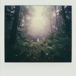 transformers delorean oversized, fog, in deep jungle forest jungle, overcast! cinematic focus, old damagaed polaroid photo, vintage, neutral colors, faded!! very soft lights, big overcast, very foggy, full shot by steve hanks, by serov valentin, by lisa yuskavage, by andrei tarkovsky