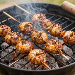 Roasted tardigrade on a barbecue