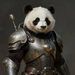 a anthropomorphic panda wearing scifi armor, diffuse lighting, fantasy, intricate, elegant, highly detailed, lifelike, photorealistic, digital painting, artstation, illustration, concept art, smooth, sharp focus, art by John Collier and Albert Aublet and Krenz Cushart and Artem Demura and Alphonse Mucha