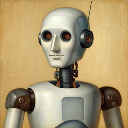 portrait of a robot in the style of leonardo da vinci