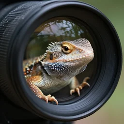 very sad lizard looks into the lens, professional shooting, many details, high quality, 8 k