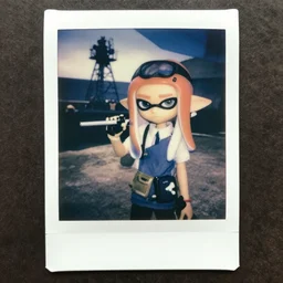 Splatoon, world war 2 photograph, Polaroid