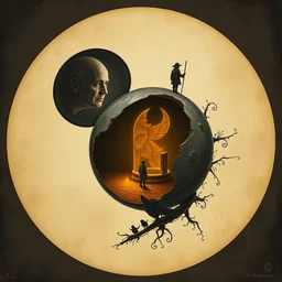 round shape that looks like mickey mouse, artwork by chiara bautista and beksinski and norman rockwell and greg rutkowski, tom bagshaw weta studio, and lucasfilm