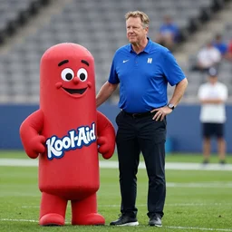 The Kool-Aid Man as coach Belichick